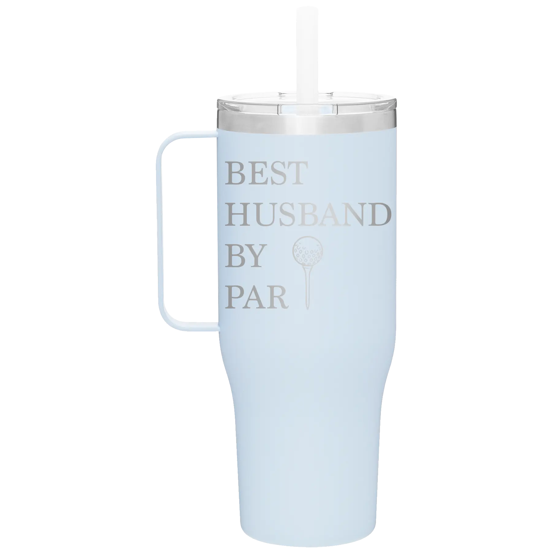 Personalized landfall 40 oz vacuum insulated tumbler mug with 'Best Husband by Par' design