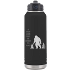 Laser etched black 32 oz vacuum insulated water bottle with 'Bigfoot' design