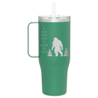 Personalized forage 40 oz vacuum insulated tumbler mug with 'Bigfoot' design