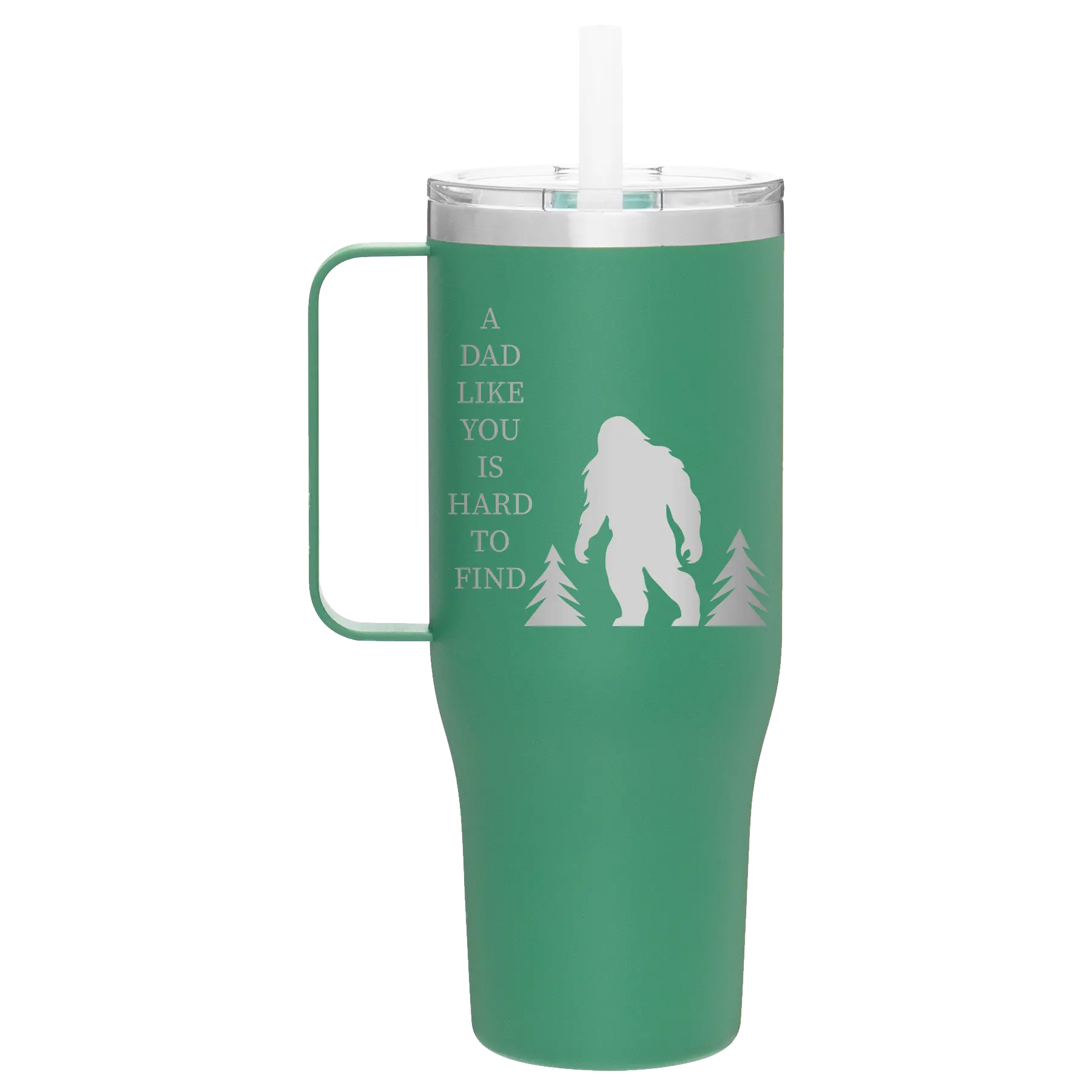 Personalized forage 40 oz vacuum insulated tumbler mug with 'Bigfoot' design