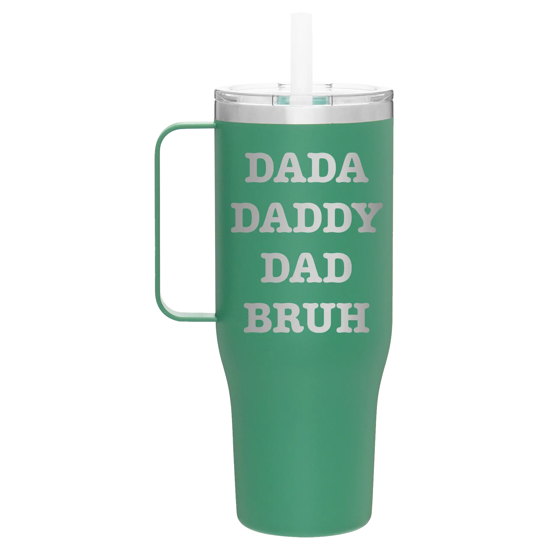 Personalized forage 40 oz vacuum insulated tumbler mug with 'Bruh' design