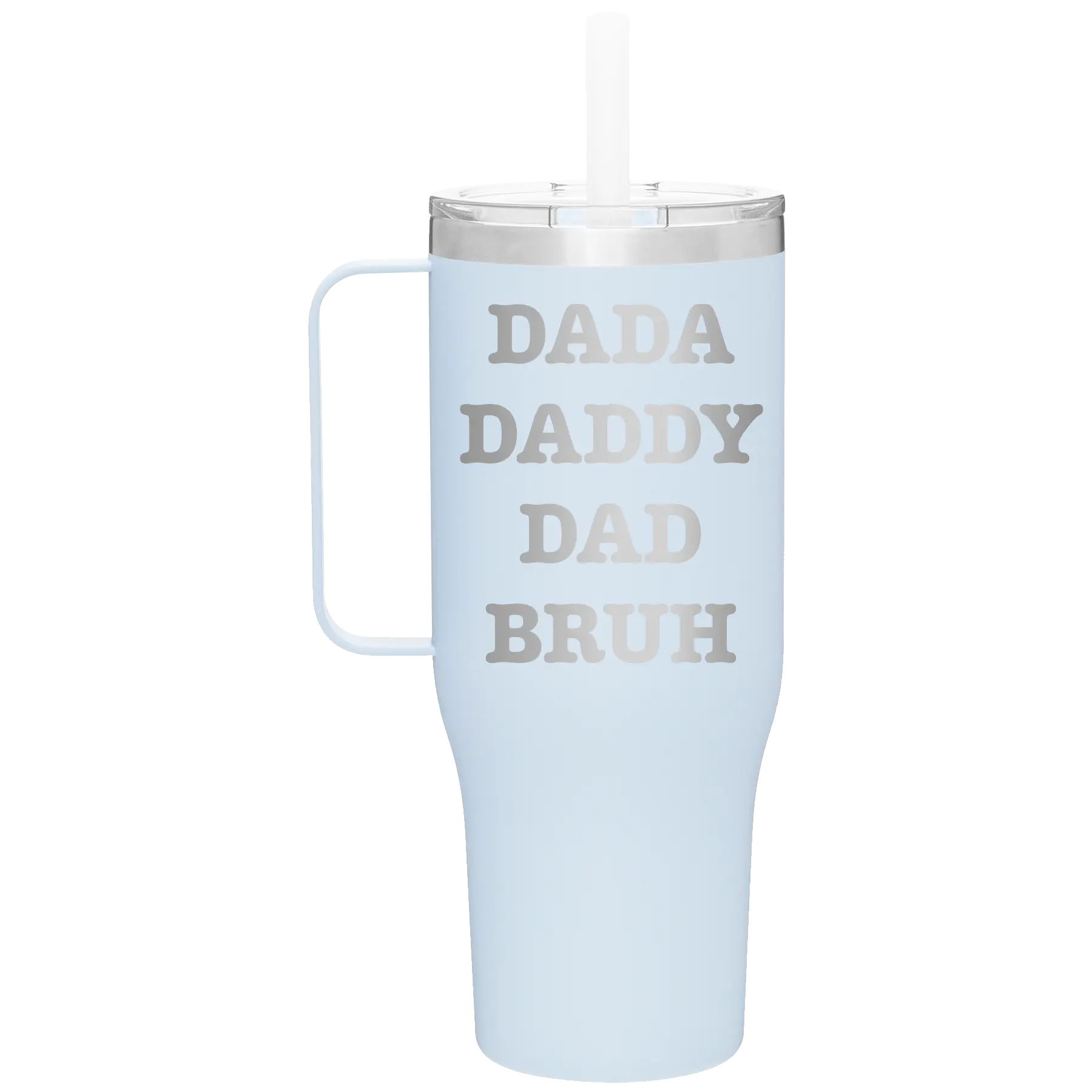 Personalized landfall 40 oz vacuum insulated tumbler mug with 'Bruh' design