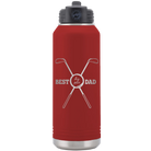 Laser etched maroon 32 oz vacuum insulated water bottle with 'By Par' design