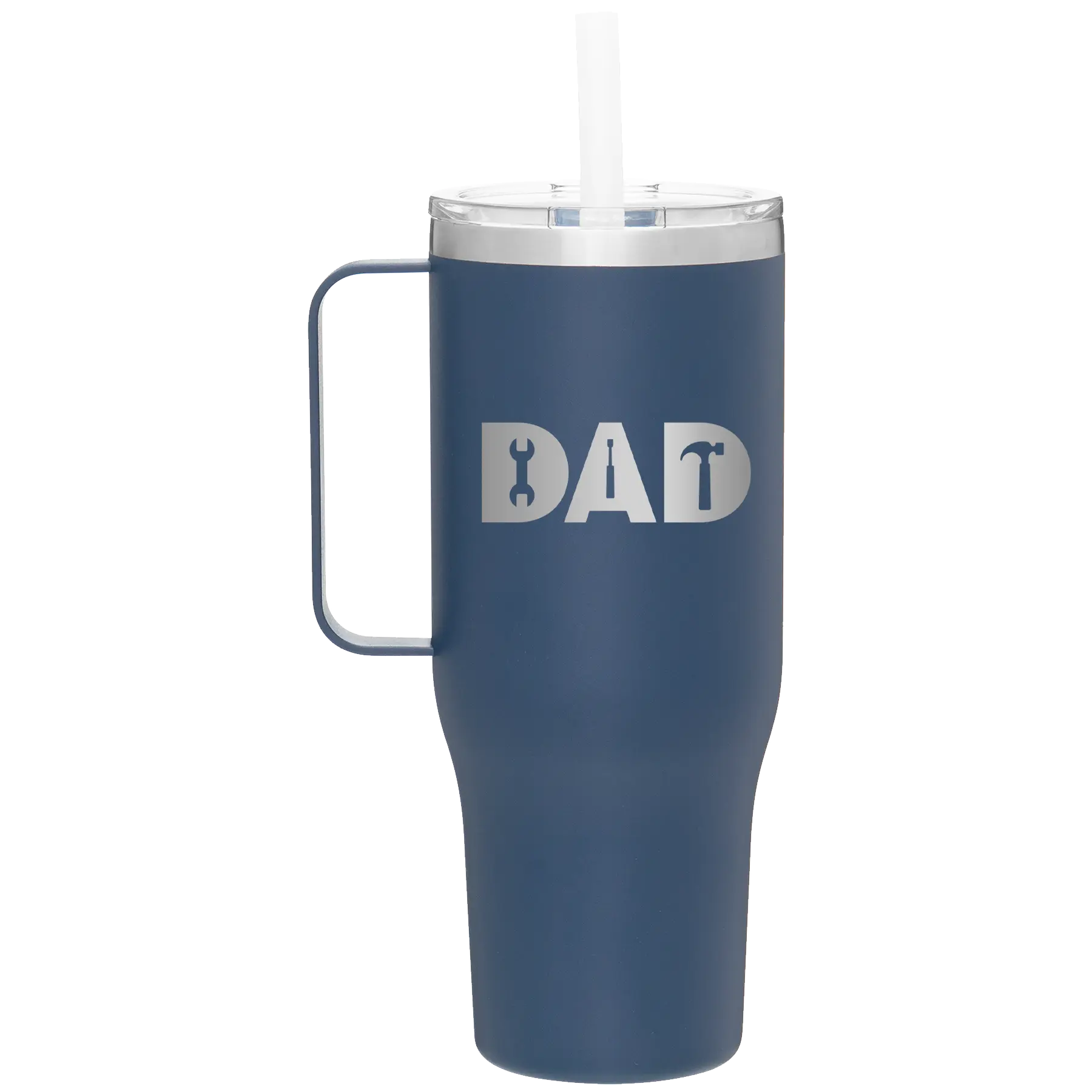 Personalized constellation 40 oz vacuum insulated tumbler mug with 'Dad Tools' design