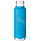 Laser etched aqua 24 oz vacuum insulated water bottle with 'Days that end in Y' design