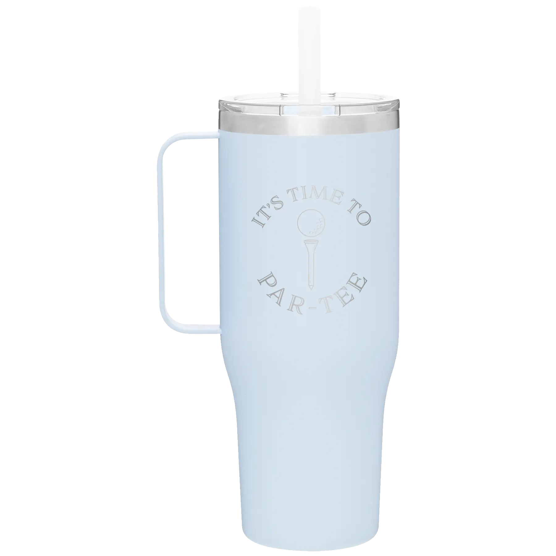 Personalized landfall 40 oz vacuum insulated tumbler mug with 'Its time to Partee' design