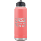Laser etched coral 32 oz vacuum insulated water bottle with 'My favorite Child' design