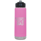 Laser etched light purple 20 oz vacuum insulated water bottle with 'My favorite People' design