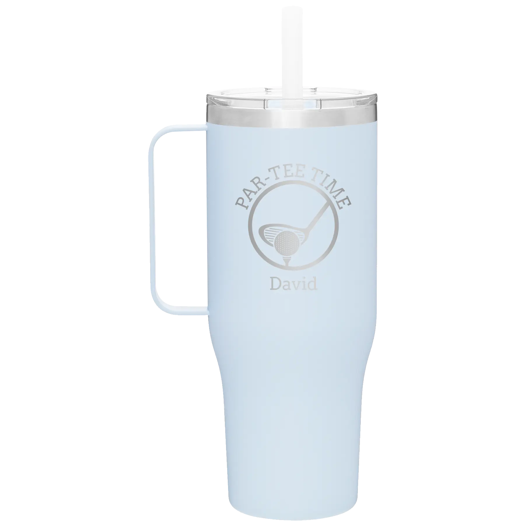 Personalized landfall 40 oz vacuum insulated tumbler mug with 'Partee Time' design