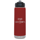 Laser etched maroon 20 oz vacuum insulated water bottle with 'Parent to Grandparent' design