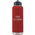 Laser etched maroon 32 oz vacuum insulated water bottle with 'Parent to Grandparent' design