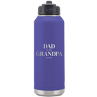 Laser etched purple 32 oz vacuum insulated water bottle with 'Parent to Grandparent' design