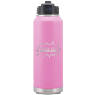 Laser etched light purple 32 oz vacuum insulated water bottle with 'Super Dad' design