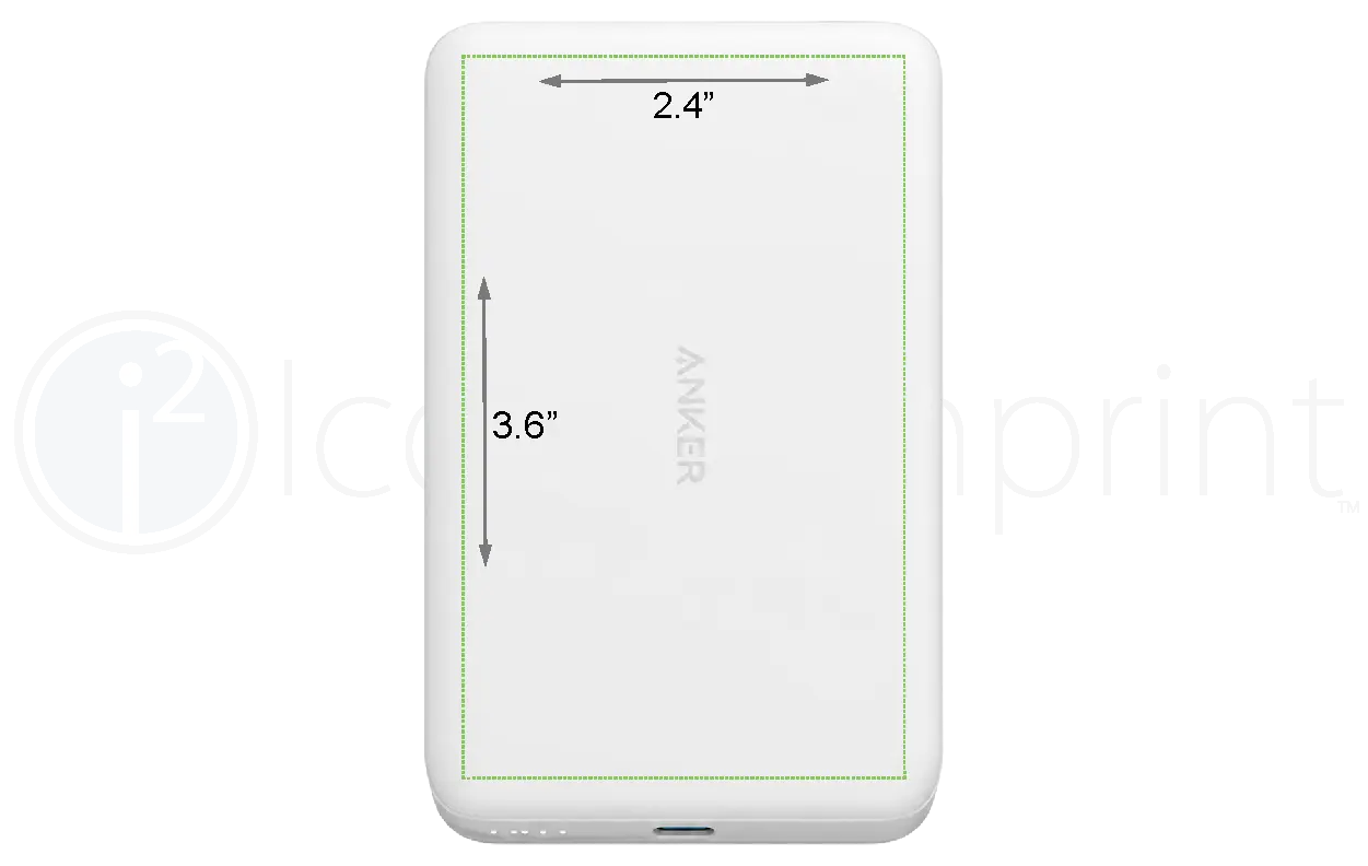 anker magsafe nano power bank imprint area