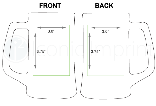 Beer Mug Imprint Area