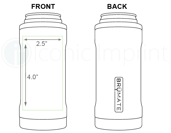 Brumate Hopsulator Slim Imprint Area