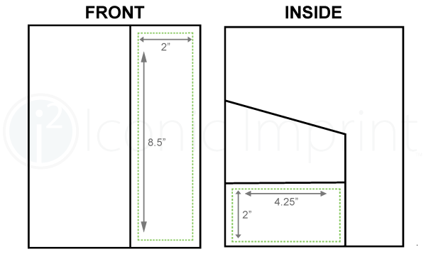 Canvas & Leatherette Portfolio 7 x 9  Imprint Area