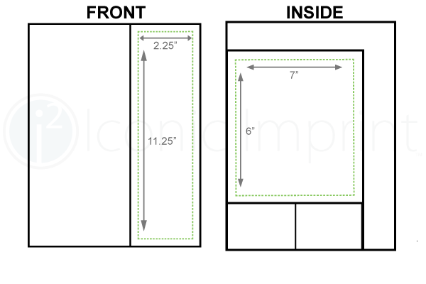 Canvas & Leatherette Portfolio 9.5 x 12  Imprint Area