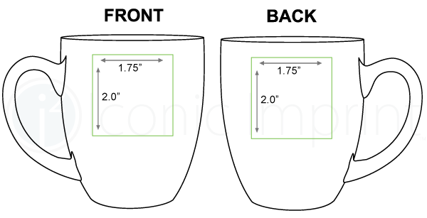 Ceramic Coffee Mug Imprint Area