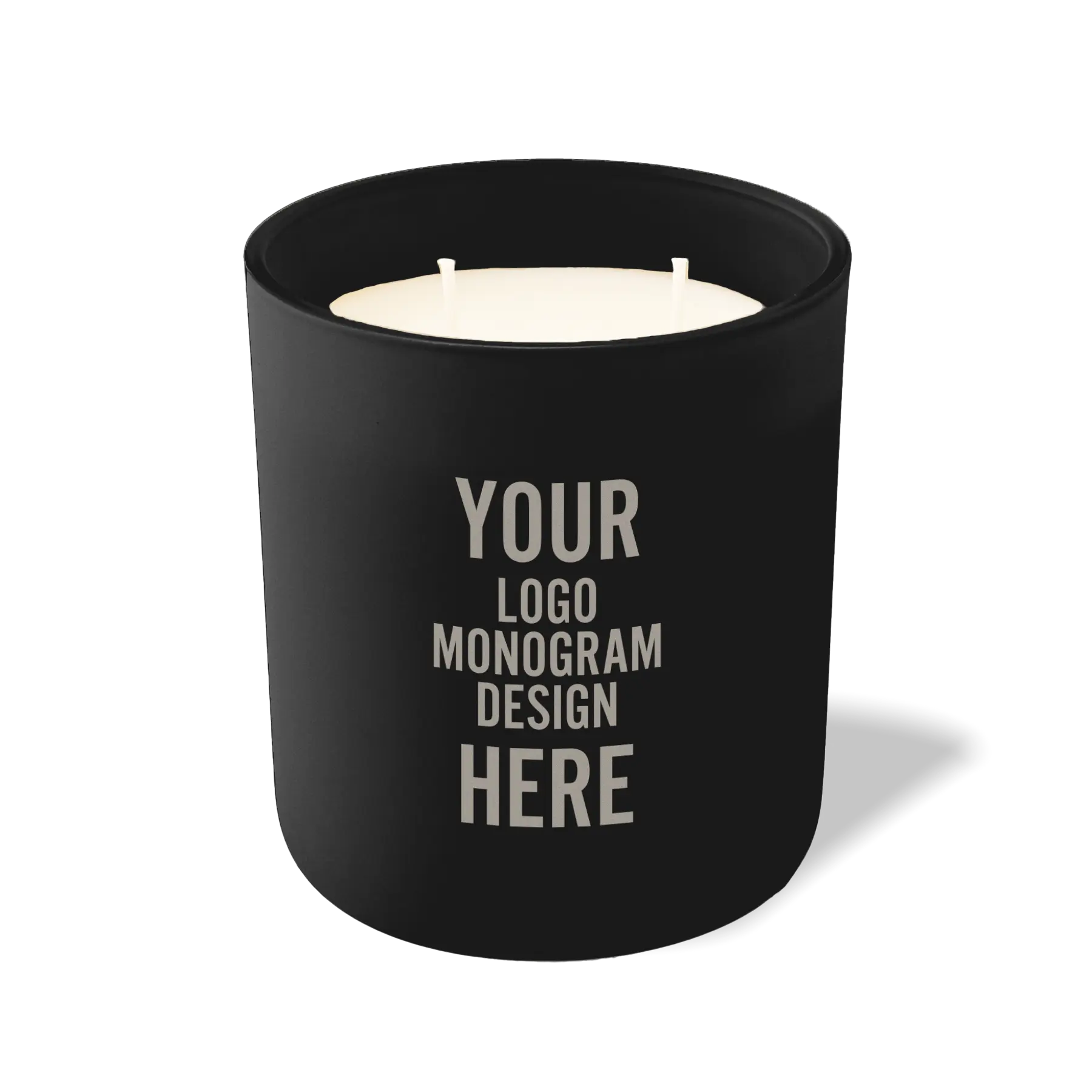 Customized black Wild Journey 12 oz Studio luxury candle with laser etched logo or design