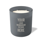 Customized graphite Wild Journey 12 oz Studio luxury candle with laser etched logo or design