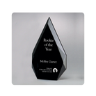 Acrylic award with black back, cost effective award for milestones, events, recognition