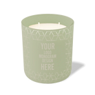 Customized meadow, propeller cubes pattern Wild Journey 12 oz Studio luxury candle with laser etched logo or design