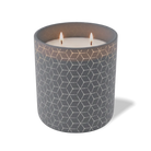 Customized graphite, propeller cubes pattern Wild Journey 12 oz Studio luxury candle with laser etched logo or design