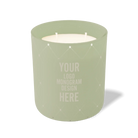 Customized meadow, quilt pattern Wild Journey 12 oz Studio luxury candle with laser etched logo or design