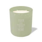 Customized meadow, sprinkles pattern Wild Journey 12 oz Studio luxury candle with laser etched logo or design