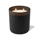 Customized black, sprinkles pattern Wild Journey 12 oz Studio luxury candle with laser etched logo or design