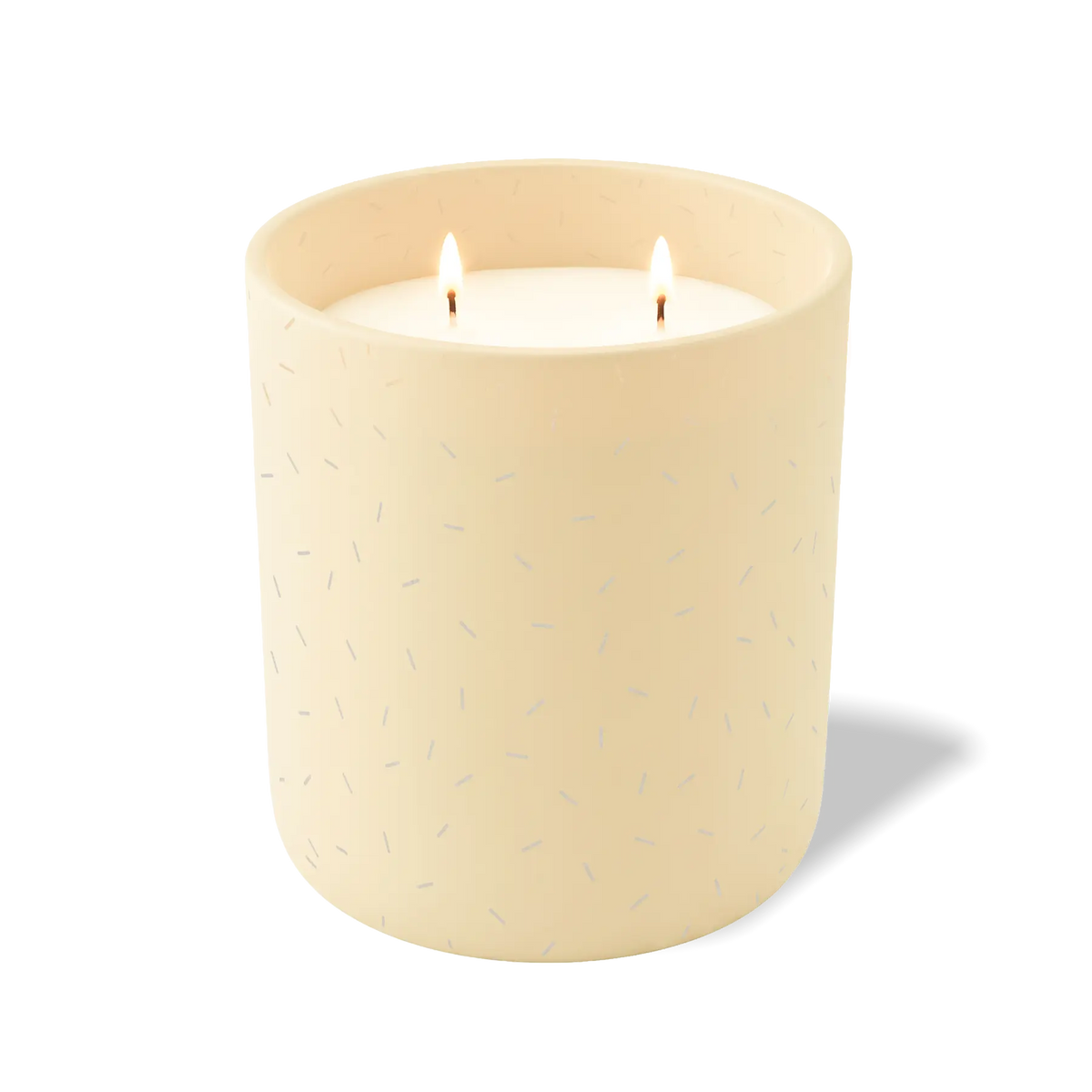 Customized sand, sprinkles pattern Wild Journey 12 oz Studio luxury candle with laser etched logo or design