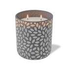 Customized graphite, leafy pattern Wild Journey 12 oz Studio luxury candle with laser etched logo or design