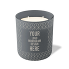 Customized graphite, wheat pattern Wild Journey 12 oz Studio luxury candle with laser etched logo or design