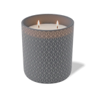 Customized graphite, wheat pattern Wild Journey 12 oz Studio luxury candle with laser etched logo or design