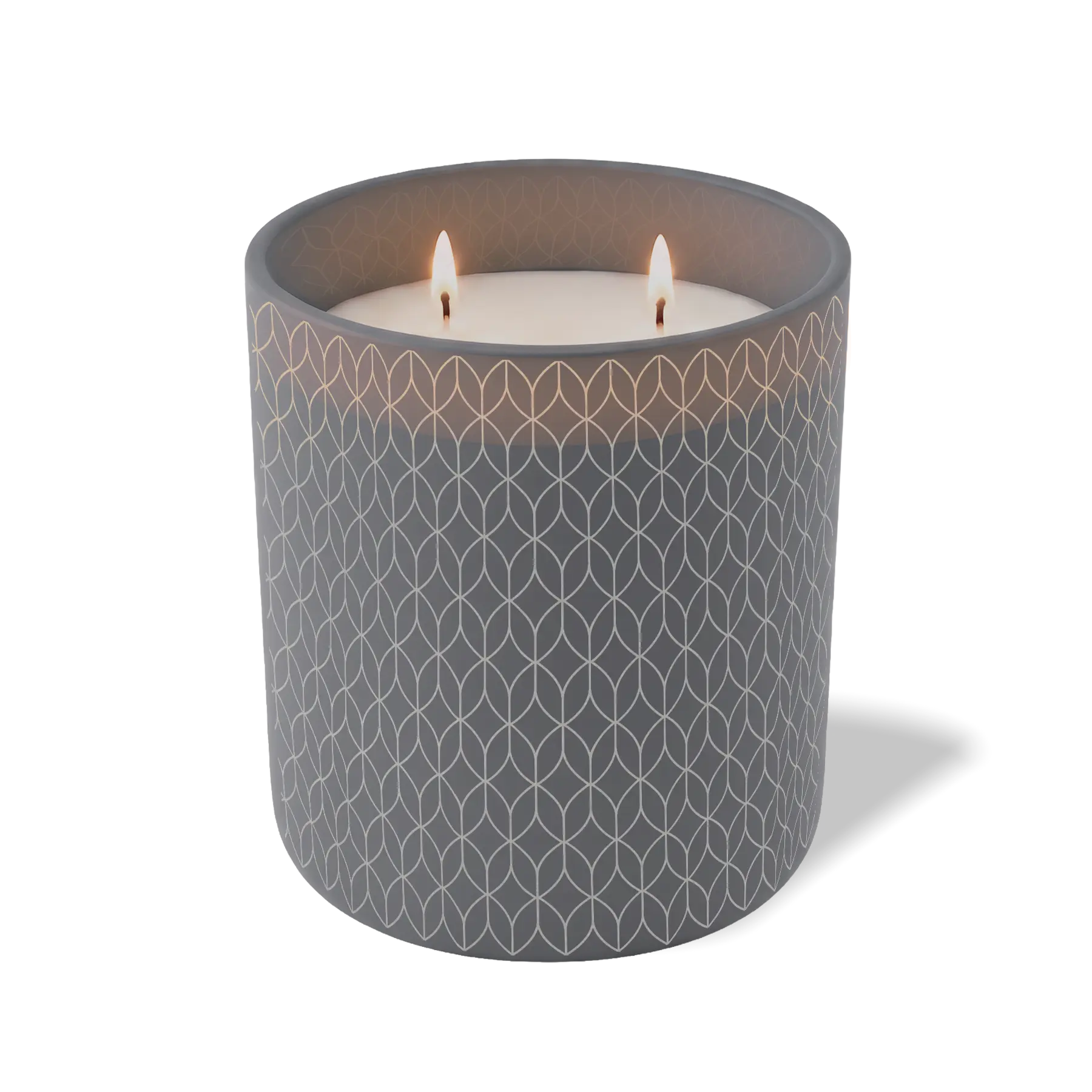 Customized graphite, wheat pattern Wild Journey 12 oz Studio luxury candle with laser etched logo or design