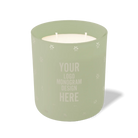Customized meadow, spaced flower pattern Wild Journey 12 oz Studio luxury candle with laser etched logo or design