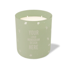 Customized meadow, floating flower pattern Wild Journey 12 oz Studio luxury candle with laser etched logo or design