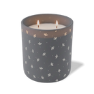 Customized graphite, floating flower pattern Wild Journey 12 oz Studio luxury candle with laser etched logo or design