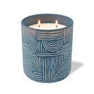 Customized cobalt, poolside pattern Wild Journey 12 oz Studio luxury candle with laser etched logo or design