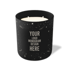Customized black, galaxy pattern Wild Journey 12 oz Studio luxury candle with laser etched logo or design