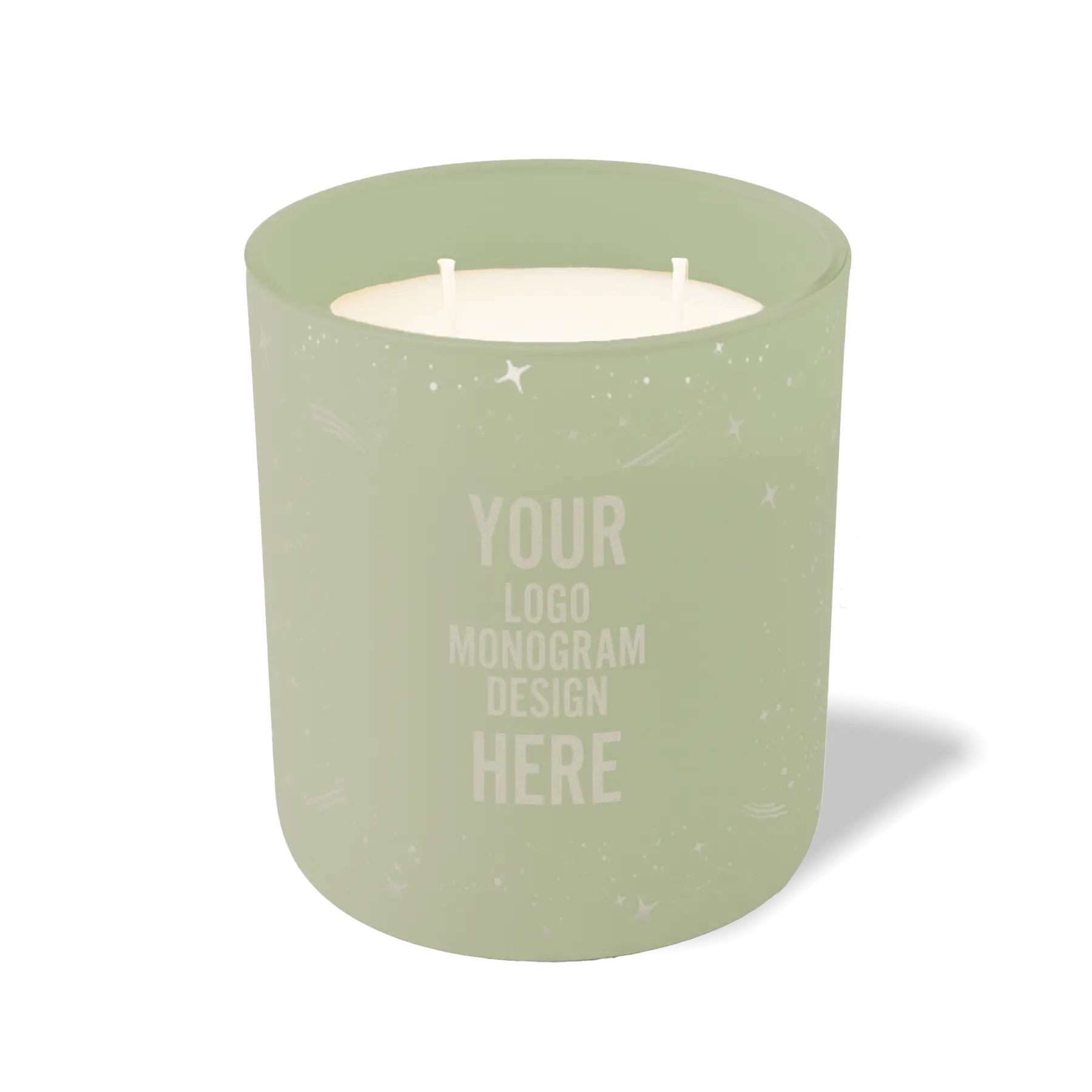 Customized meadow, galaxy pattern Wild Journey 12 oz Studio luxury candle with laser etched logo or design