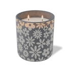 Customized graphite, groovy pattern Wild Journey 12 oz Studio luxury candle with laser etched logo or design