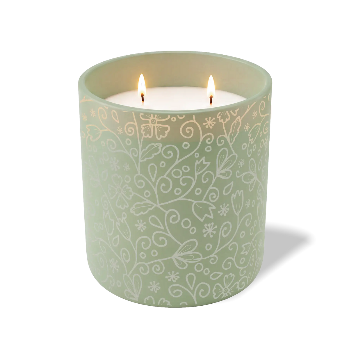 Customized meadow, paisley pattern Wild Journey 12 oz Studio luxury candle with laser etched logo or design