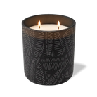 Customized black, scratch pattern Wild Journey 12 oz Studio luxury candle with laser etched logo or design