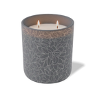 Customized graphite, lotus pattern Wild Journey 12 oz Studio luxury candle with laser etched logo or design
