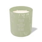 Customized meadow, oversized flower pattern Wild Journey 12 oz Studio luxury candle with laser etched logo or design