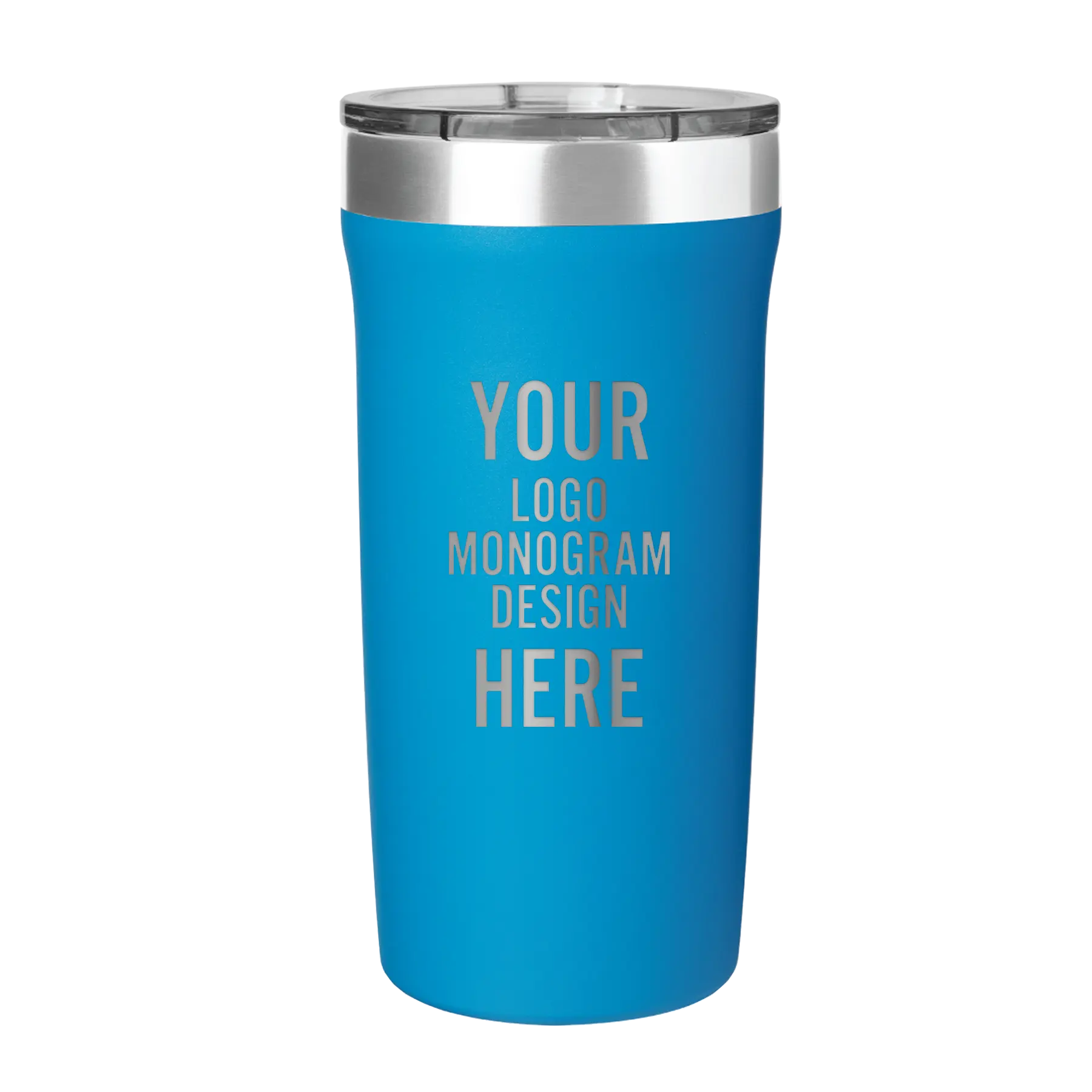 Laser etched custom aqua h2go Palermo 18 oz tumbler with your logo, monogram, or design.