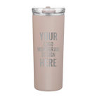 Custom etched matte mint h2go Petal 20.9 oz Tumbler with brand logo, monogram, or design