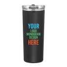 Custom full color printed matte cosmos h2go Petal 20.9 oz Tumbler with brand logo, monogram, or design